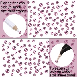 LPBeads 3456 Pieces 6 Sizes Lt.Amethyst Flat Back Round Crystal Rhinestones for Crafts Nails Art Face Makeup Clothes DIY with Pick Up Tweezers and Picking Pen LPBeads 3456 Pieces 6 Sizes Lt.Amethyst Flat Back Round Crystal Rhinestones for Crafts Nails Art Face Makeup Clothes DIY with Pick Up Tweezers and Picking Pen