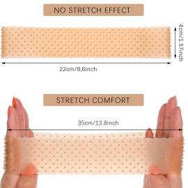 3 Pieces Silicone Wig Grip Headband 3 Pieces Nylon Wig Caps, Transparent Silicone Wig Grip Headbands for Women Unisex Non Slip Wig Bands Sports Yoga Lace Front Wig (Transparent, Dark Brown, Black)