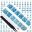 LPBeads 3456 Pieces 6 Sizes Aquamarine Flat Back Round Crystal Rhinestones for Crafts Nails Art Face Makeup Clothes DIY with Pick Up Tweezers and Picking Pen