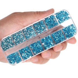 LPBeads 3456 Pieces 6 Sizes Aquamarine Flat Back Round Crystal Rhinestones for Crafts Nails Art Face Makeup Clothes DIY with Pick Up Tweezers and Picking Pen LPBeads 3456 Pieces 6 Sizes Aquamarine Flat Back Round Crystal Rhinestones for Crafts Nails Art Face Makeup Clothes DIY with Pick Up Tweezers and Picking Pen
