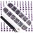 LPBeads 3456 Pieces 6 Sizes Tanzanite Flat Back Round Crystal Rhinestones for Crafts Nails Art Face Makeup Clothes DIY with Pick Up Tweezers and Picking Pen