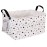 FANKANG Storage Basket,Nursery Hamper Canvas Laundry Basket Foldable with Waterproof PE Coating Storage, Office, Bedroom, Clothes,Toys (Rec-Star)