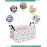 FANKANG Storage Basket,Nursery Hamper Canvas Laundry Basket Foldable with Waterproof PE Coating Storage, Office, Bedroom, Clothes,Toys (Rec-Star)