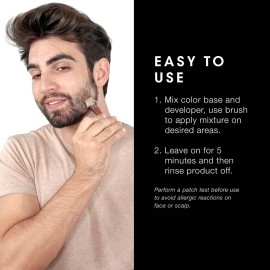 Pacinos Hair & Beard Color Kit (Dark Brown) - Hair Color For Men, Eliminates Grays in 5 minutes, Easy to Apply Brush-In Formula, Enhances Appearance of Hair, For Moustache & Beard Pacinos Hair & Beard Color Kit (Dark Brown) - Hair Color For Men, Eliminates Grays in 5 minutes, Easy to Apply Brush-In Formula, Enhances Appearance of Hair, For Moustache & Beard