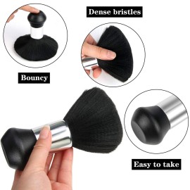 FEBSNOW Professional Hair Cutting Cape with Neck Duster Brush, Salon Barber Cape, Hair Cutting Accessories (Stripe) FEBSNOW Professional Hair Cutting Cape with Neck Duster Brush, Salon Barber Cape, Hair Cutting Accessories (Stripe)