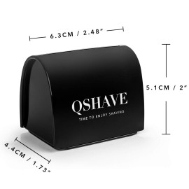 QSHAVE Blade Disposal Case Safe Storage Bank for Used Safety Razor Blades 2 PCS