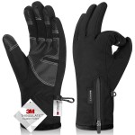 Balhvit -10 Waterproof Winter Gloves for Men & Women, Breathable Thermal Gloves 5-Layer Touch Screen Cold Weather
