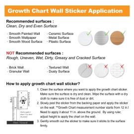 Owl Wall Sticker Growth Chart for Kids, Height Chart for Girl, Growth Chart Sticker, Growth Chart Wall Decal