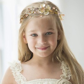 NODG Gold Tiaras for women Pearl Bride Crowns Wedding Headpiece Gold Flower Bridal Hair Piece Princess Leaf Headdress Birthday Party Prom for Women NODG Gold Tiaras for women Pearl Bride Crowns Wedding Headpiece Gold Flower Bridal Hair Piece Princess Leaf Headdress Birthday Party Prom for Women