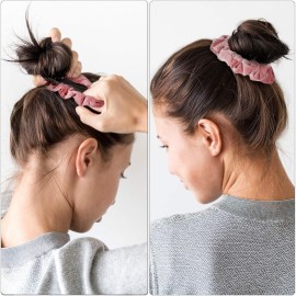 22 Pcs Velvet Hair Scrunchies Elastic Hairbands Classic Hairties Ponytail Holders for Women Accessories with Storage Bag(Chic Colors) 22 Pcs Velvet Hair Scrunchies Elastic Hairbands Classic Hairties Ponytail Holders for Women Accessories with Storage Bag(Chic Colors)