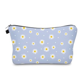 Aiphamy Cute Travel Makeup Bag Cosmetic Bag Small Pouch Gift for Women (Daisy 1)