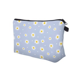 Aiphamy Cute Travel Makeup Bag Cosmetic Bag Small Pouch Gift for Women (Daisy 1)