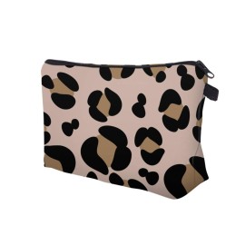 Aiphamy Cute Travel Makeup Bag Cosmetic Bag Small Pouch Gift for Women (Big Leopard)