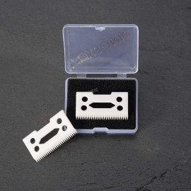 FOXSONIC Professional Ceramic Clipper Blades, 2-Hole, 2-Piece Set, Fits Wahl Senior Cordless Clipper, White