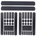 Zelerdo 2 Pack Bike Frame Chain Protective Guard Pad and 2 Pieces Bicycle Chainstay Protector Decal