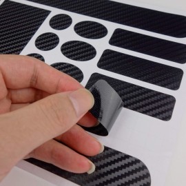 Zelerdo 2 Pack Bike Frame Chain Protective Guard Pad and 2 Pieces Bicycle Chainstay Protector Decal