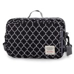 MOMIGO Baby Diaper Caddy Bag - Tote Stroller Nursery Storage Bin, Toys & Wipes Mini Diaper Bag for Outdoor (Black)