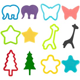 Vaike kauss Dough Tools for Kids, 46Pcs Dough Tools Kit Include Assorted Colors Dough Accessory Molds Rollers Cutters Scissors and Storage Bag for Playing