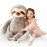 IKASA Large Sloth Stuffed Animal Plush Bradypode Toy for Children (Gray, 30 inches)