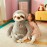 IKASA Large Sloth Stuffed Animal Plush Bradypode Toy for Children (Gray, 30 inches)