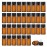 Enslz 3ml 50Pcs Mini Amber Glass Essential Oils Sample Bottles Empty Refillable Brown Glass Perfume Bottles (3ml)