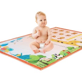 Baby Monthly Milestone Blanket - Large 60x40 Memory Blanket w/Growth Tracker, Soft Fleece First Year for Girl, Boy, Monthly Nursery Swaddling Blankets for Newborn Beautiful Shower Gift