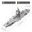Piececool 3D Metal Puzzles for Adults, USS Enterprise CVN-65 Battleship Model Building Kits, DIY 3D Metal Puzzle Aircraft Carrier Toy for Adults, Great Gifts Idea, 130 Pcs