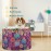 visesunny Storage Basket Decorative Elephant Cute Indian Pattern Nursery Hamper Basket Clothes Toy Storage Organizer Bin Box Collapsible Laundry Bag for Kid Room,Playroom,Bathroom,Living Room,Dorm