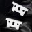 FOXSONIC 2pcs Replacement Ceramic Blade for 04521 t outliner Hair Trimmer andis Gtx GTO T-Outliner Trimmer Ceramic movable blade Replacement T Blade (WHITE)