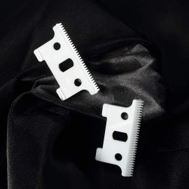 FOXSONIC 2pcs Replacement Ceramic Blade for 04521 t outliner Hair Trimmer andis Gtx GTO T-Outliner Trimmer Ceramic movable blade Replacement T Blade (WHITE) FOXSONIC 2pcs Replacement Ceramic Blade for 04521 t outliner Hair Trimmer andis Gtx GTO T-Outliner Trimmer Ceramic movable blade Replacement T Blade (WHITE)