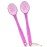 AMERWASH PLUS Back Brush for Shower, 14-inch Long Handle Medium Stiff Bristles Bath Scrubber for Men Women Body Exfoliating and Brushing - 2 Packs Pink