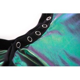 Betty Dain The Aurora Collection All Purpose Cape, 54 W x 65 L, Water & Chemical Proof, Machine Washable, Adjustable Snap Closure, Matches Other The Aurora Collection Products, Holographic Design