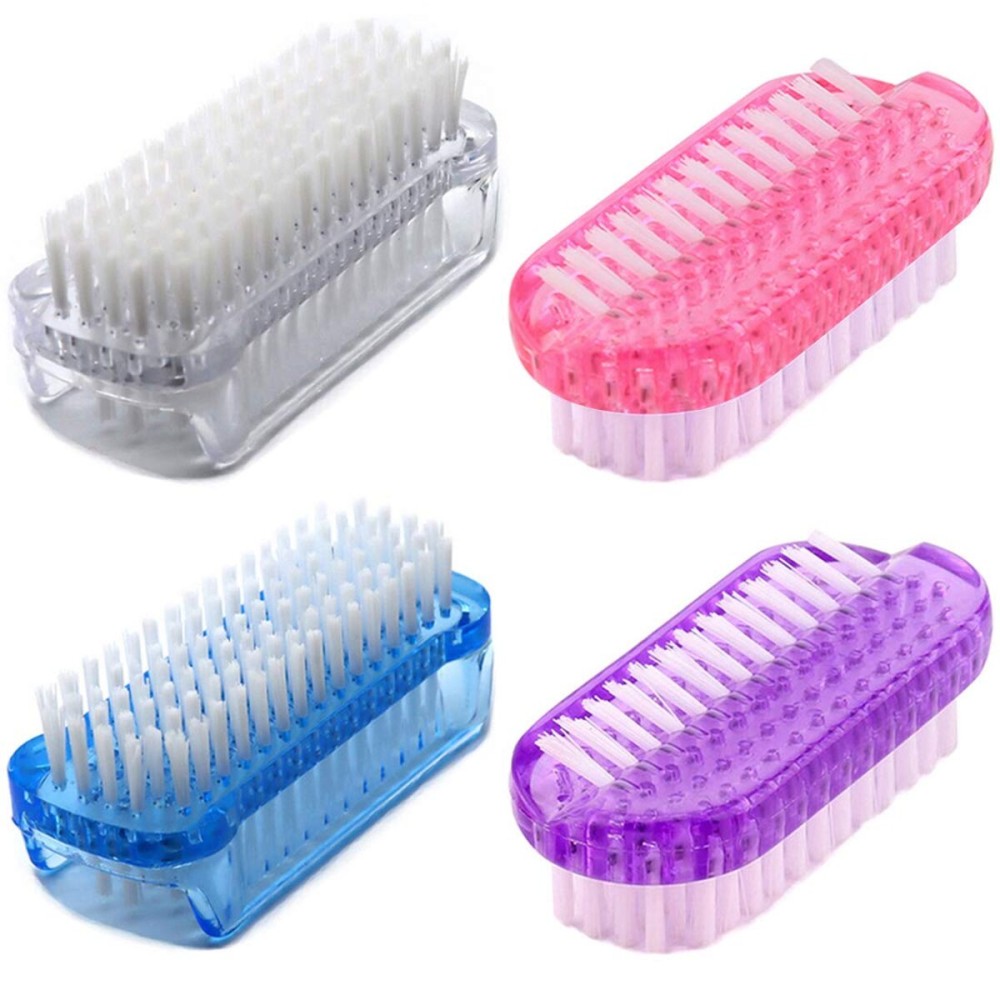 Nail Brush Two Sided Fingernail Scrub Brush Hand Cleaning Brushes Soft Stiff Bristles Nails Toes scrubber for Men Women Kids,4 PCS Nail Brush Two Sided Fingernail Scrub Brush Hand Cleaning Brushes Soft Stiff Bristles Nails Toes scrubber for Men Women Kids,4 PCS
