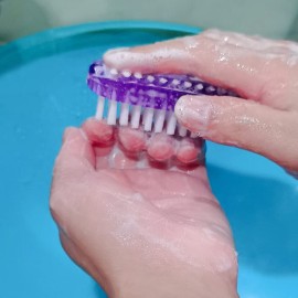 Nail Brush Two Sided Fingernail Scrub Brush Hand Cleaning Brushes Soft Stiff Bristles Nails Toes scrubber for Men Women Kids,4 PCS Nail Brush Two Sided Fingernail Scrub Brush Hand Cleaning Brushes Soft Stiff Bristles Nails Toes scrubber for Men Women Kids,4 PCS