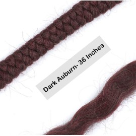 MATS Crepe Wool Hair 36-inch Dark Auburn - for Creating Beards, Mustaches and Fake Hair