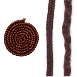 MATS Crepe Wool Hair 36-inch Dark Auburn - for Creating Beards, Mustaches and Fake Hair