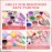 Professional Acrylic Nail Kit - Practice Hand Set with Powder, Brush, DIY Starter Kit for Beginners with tips, glue, and glitter