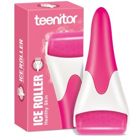 Teenitor Ice Roller, Cold Therapy for Face & Eye Puffiness Relief, Reduce Inflammation, Swelling, and Pain, Mint Scent, Red Teenitor Ice Roller, Cold Therapy for Face & Eye Puffiness Relief, Reduce Inflammation, Swelling, and Pain, Mint Scent, Red