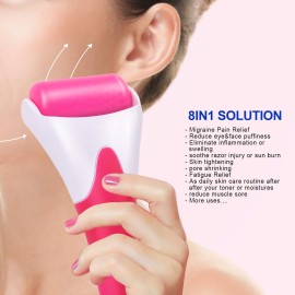 Teenitor Ice Roller, Cold Therapy for Face & Eye Puffiness Relief, Reduce Inflammation, Swelling, and Pain, Mint Scent, Red Teenitor Ice Roller, Cold Therapy for Face & Eye Puffiness Relief, Reduce Inflammation, Swelling, and Pain, Mint Scent, Red