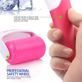 Teenitor Ice Roller, Cold Therapy for Face & Eye Puffiness Relief, Reduce Inflammation, Swelling, and Pain, Mint Scent, Red Teenitor Ice Roller, Cold Therapy for Face & Eye Puffiness Relief, Reduce Inflammation, Swelling, and Pain, Mint Scent, Red