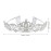 2Pcs Prom Queen Sash and Tiara Set Rhinestone Crystal Tiara Crown for Birthday Weddding Graduate Party Accessories