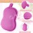 Tatuo 4 Pieces Baby Bath Sponge Cotton Baby Sponge Toddler Soft and Absorbent Loofah for Kids Babies Men Women(Red, Purple)