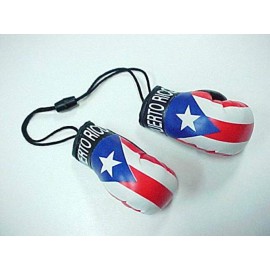 Puerto Rico Country Flag Mini Boxing Gloves to Hang On Car Mirror