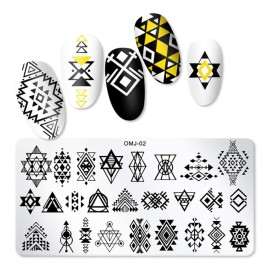 SILPECWEE 8 Piece Summer Nail Stamps - Flower & Butterfly Design Stamping Kit with Nail Art Stencils & Polish SILPECWEE 8 Piece Summer Nail Stamps - Flower & Butterfly Design Stamping Kit with Nail Art Stencils & Polish