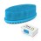 HEETA Silicone Body Scrubber, Silicone Loofah Gentle Exfoliating, 2 Side Design Silicone Boby Brush Lathers Well Easy to Clean & Durable for Removing Dead Skin and Dry Brush to Massage Skin, Blue