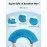 HEETA Silicone Body Scrubber, Silicone Loofah Gentle Exfoliating, 2 Side Design Silicone Boby Brush Lathers Well Easy to Clean & Durable for Removing Dead Skin and Dry Brush to Massage Skin, Blue
