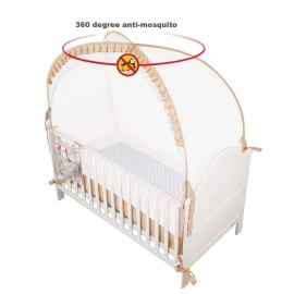 JOINSI Baby Crib Pop up Tent Infant Safety Mesh Cover Net - Canopy Cover to Keep Baby from Climbing Out