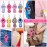 Caffox Chapstick Holder Keychain, 30Pcs Lip Balm Holder with Clip, Chapstick Lipstick Lipgloss Holder Bulk for Lanyards, Keychain