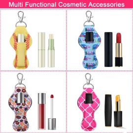 Caffox Chapstick Holder Keychain, 30Pcs Lip Balm Holder with Clip, Chapstick Lipstick Lipgloss Holder Bulk for Lanyards, Keychain Caffox Chapstick Holder Keychain, 30Pcs Lip Balm Holder with Clip, Chapstick Lipstick Lipgloss Holder Bulk for Lanyards, Keychain