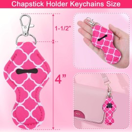 Caffox Chapstick Holder Keychain, 30Pcs Lip Balm Holder with Clip, Chapstick Lipstick Lipgloss Holder Bulk for Lanyards, Keychain Caffox Chapstick Holder Keychain, 30Pcs Lip Balm Holder with Clip, Chapstick Lipstick Lipgloss Holder Bulk for Lanyards, Keychain